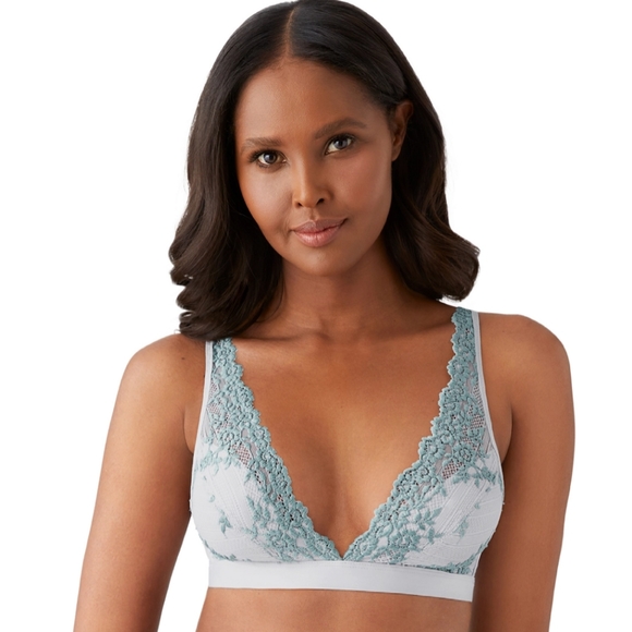 Wacoal Other - 💙 EUC Wacoal Brand Intimates Embrace Lace Soft Cup Wireless Adjustable Bra, 34